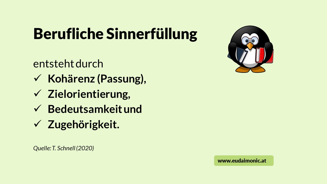 berufliche Sinnerfüllung Definition