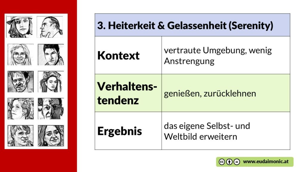 Gelassenheit ist eine der 10 Positiven Emotionen (nach Barbara Fredrickson)